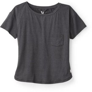 Vuori Lux Gray Charcoal Athletic Casual Pocket Tee Medium